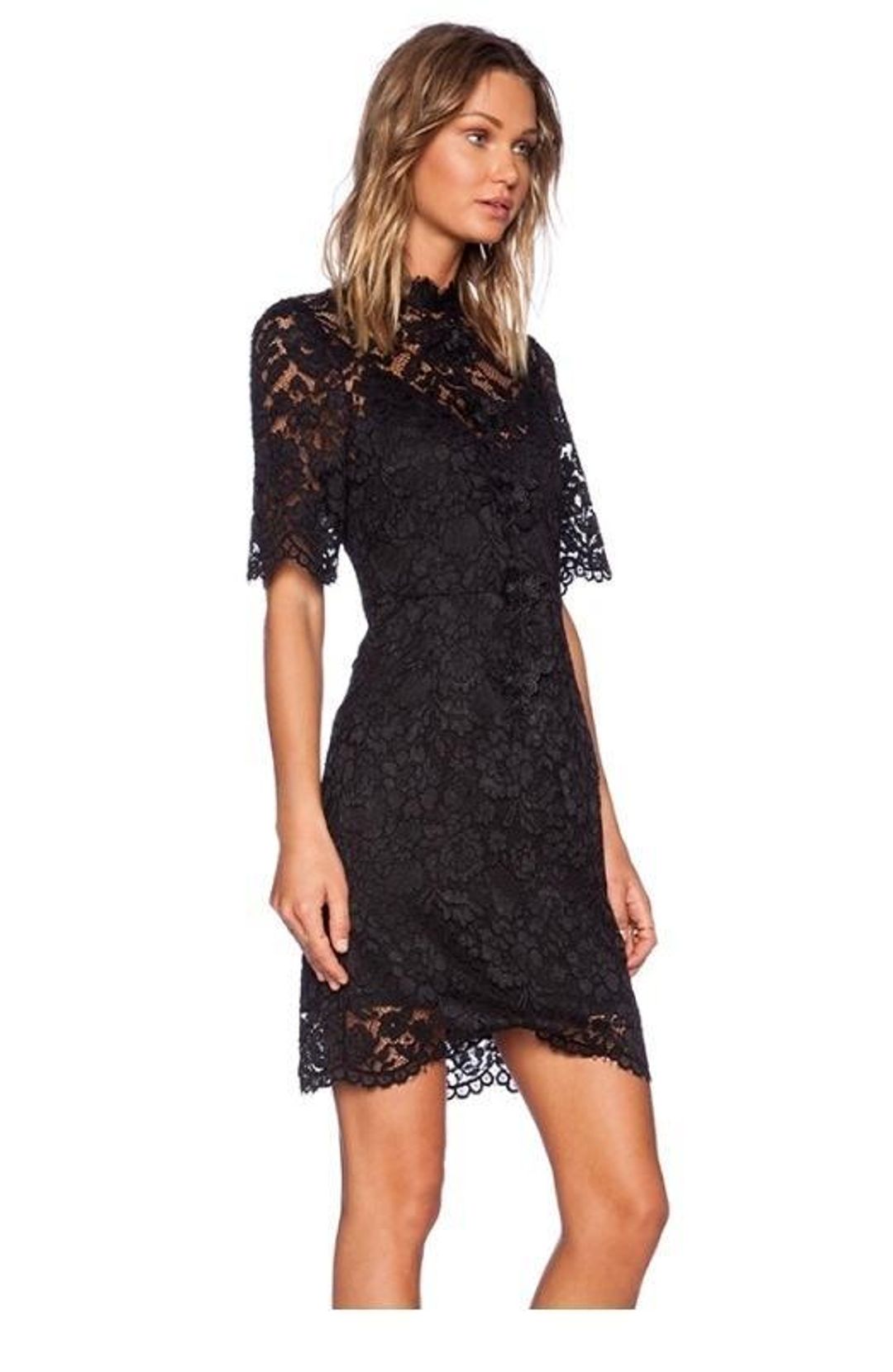 Elliatt Range Black Lace Dress for rent on The Volte - main image