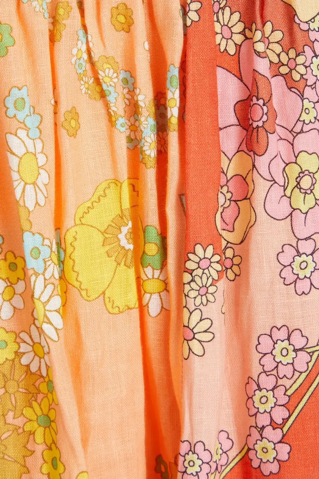 Zimmermann Lola Panelled Mini Dress Multi Floral Size 0P / AU 6 for rent on The Volte - main image