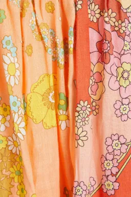 Zimmermann Lola Panelled Mini Dress Multi Floral Size 0P / AU 6 for rent on The Volte - image 6