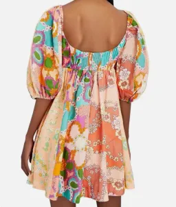 Zimmermann Lola Panelled Mini Dress Multi Floral Size 0P / AU 6 for rent on The Volte - image 4