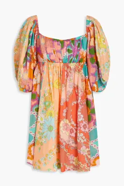 Zimmermann Lola Panelled Mini Dress Multi Floral Size 0P / AU 6 for rent on The Volte - image 5
