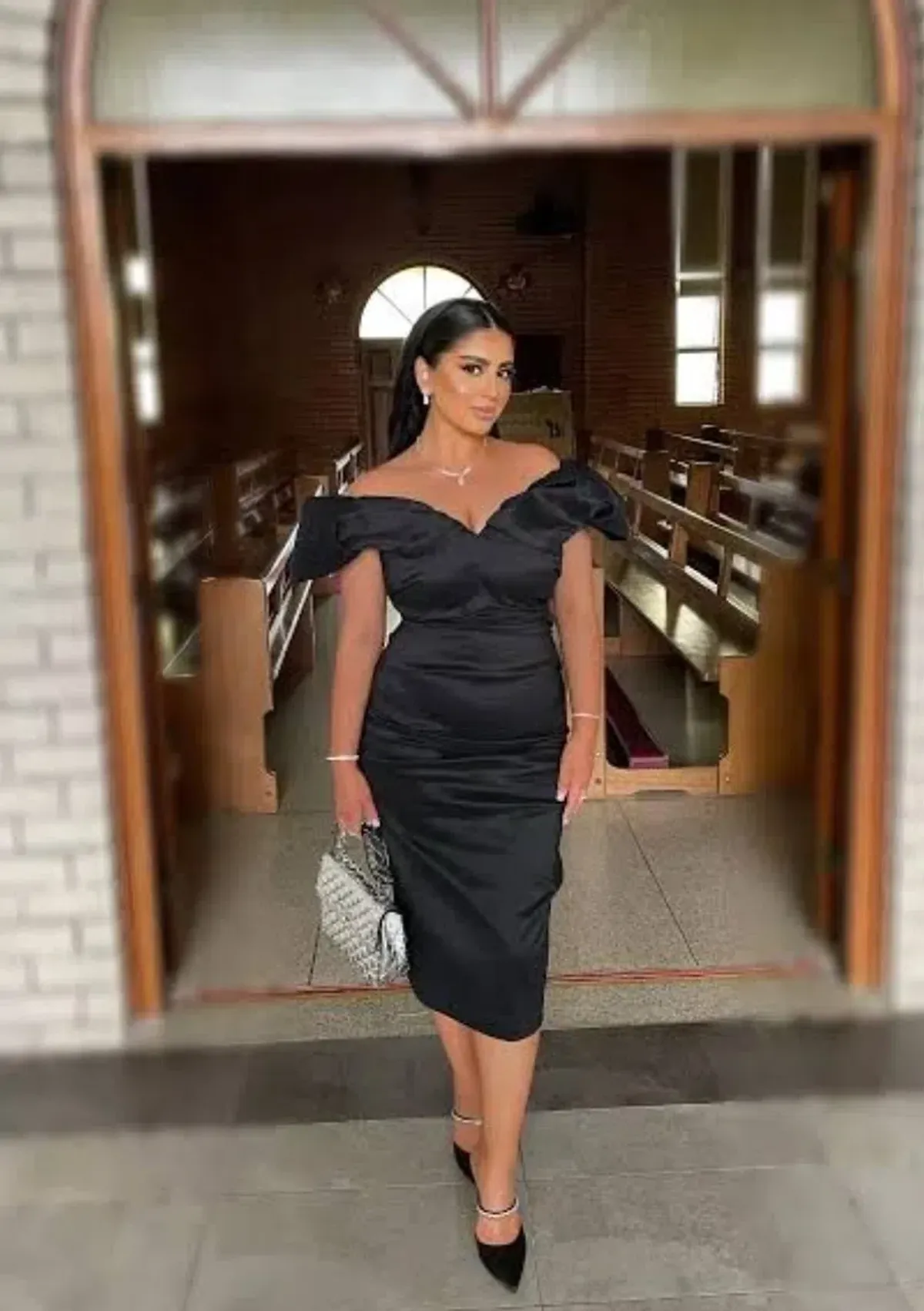 Rachel Gilbert Frey Midi Dress Black 5/AU16 for rent on The Volte - main image