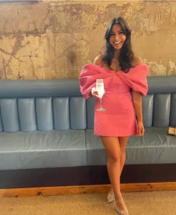 Rachel Gilbert Xavier Mini Dress Pink Size 3 / AU 12 for rent on The Volte - image 4