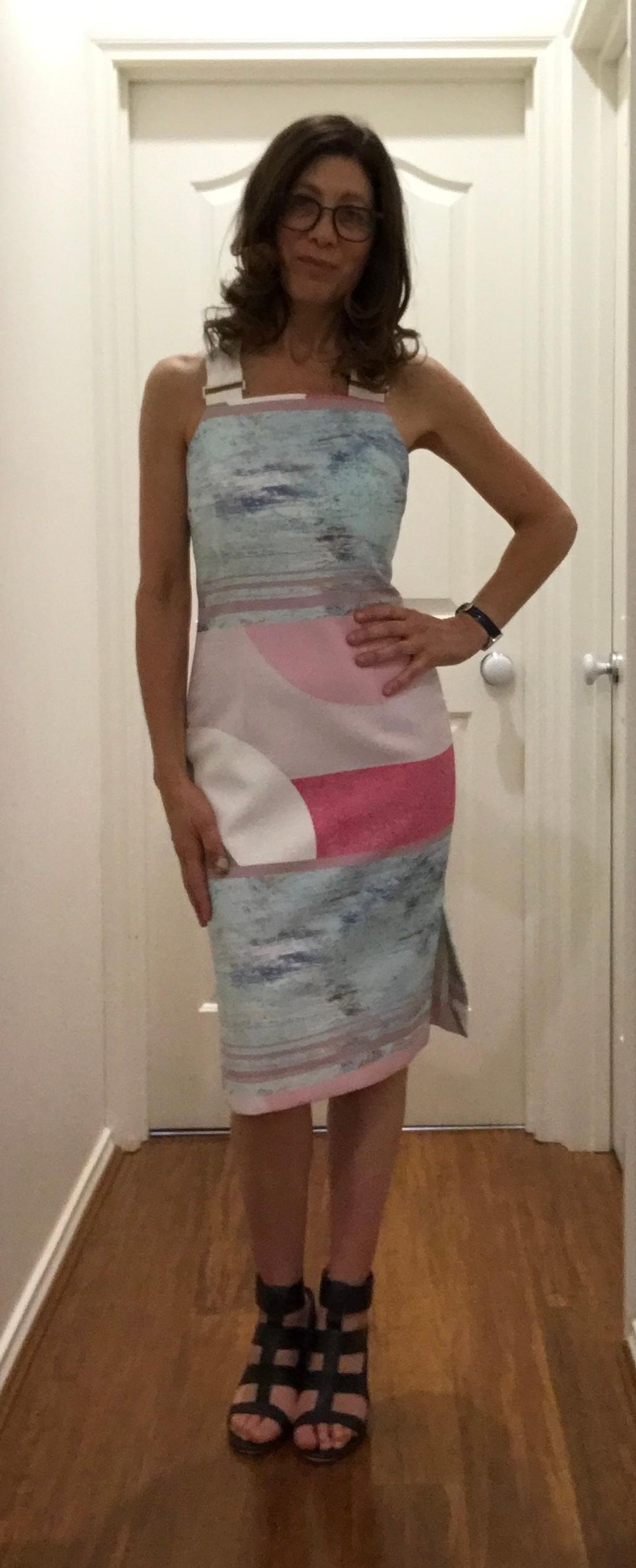 Ministry of Style Geo Pop Pencil Dress for rent on The Volte - main image