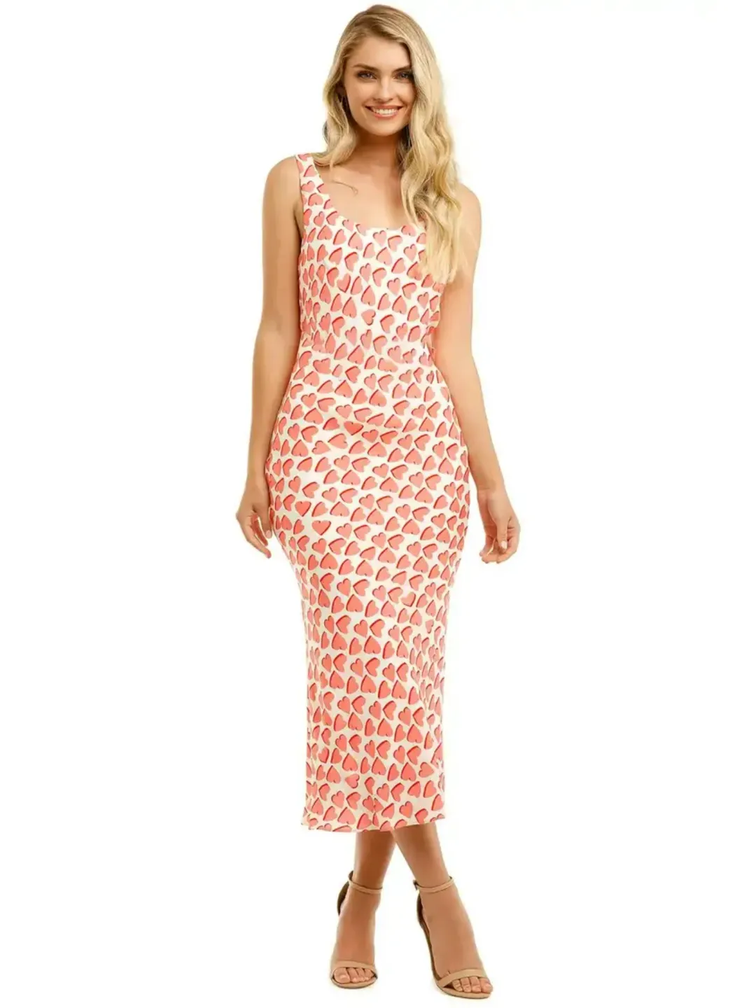 Rebecca Vallance Hotel Beau Slip Dress Pink Print Size AU 6 for rent on The Volte - main image