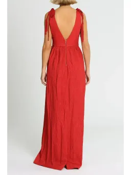 Rebecca Vallance Harlow Tie Gown in Red Size AU 12 for rent on The Volte - image 2