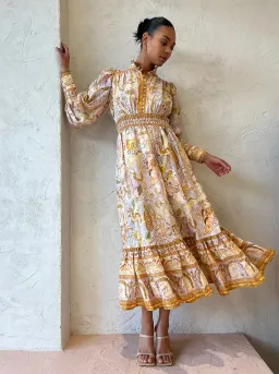 Alemais Solitaire Dress Watercolour Size AU 6 for rent on The Volte - image 2