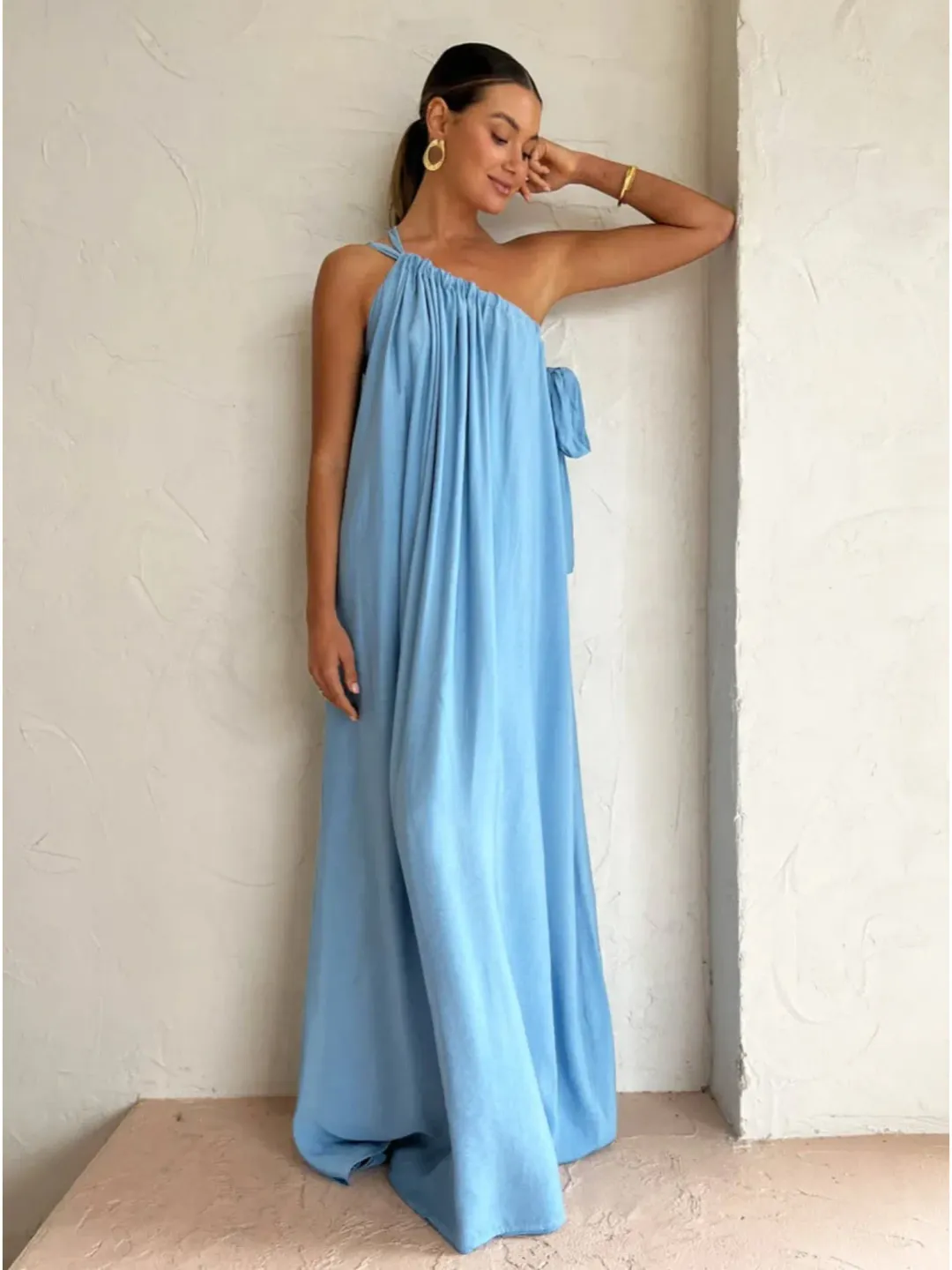 Tojha Lola Maxi Dress In Powder Blue Size XS / AU 6 for rent on The Volte - main image