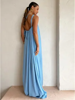 Tojha Lola Maxi Dress In Powder Blue Size XS / AU 6 for rent on The Volte - image 2
