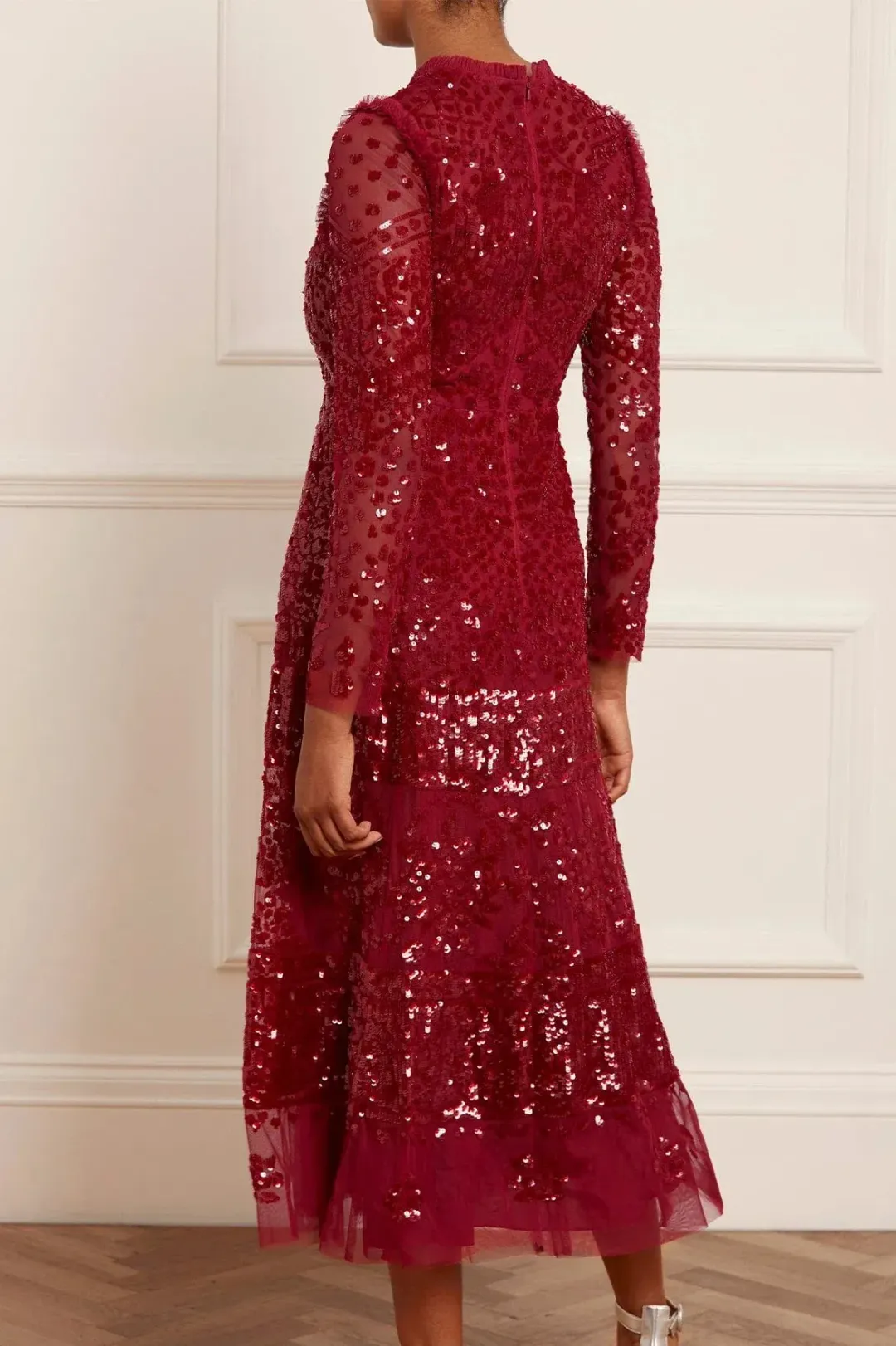 Needle and Thread Aurora Ballerina Dress Red Size 10 for rent on The Volte - main image