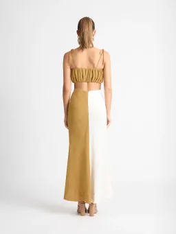 Sheike High Hopes Linen Skirt and Crop Set Multi Size 6 for rent on The Volte - image 2