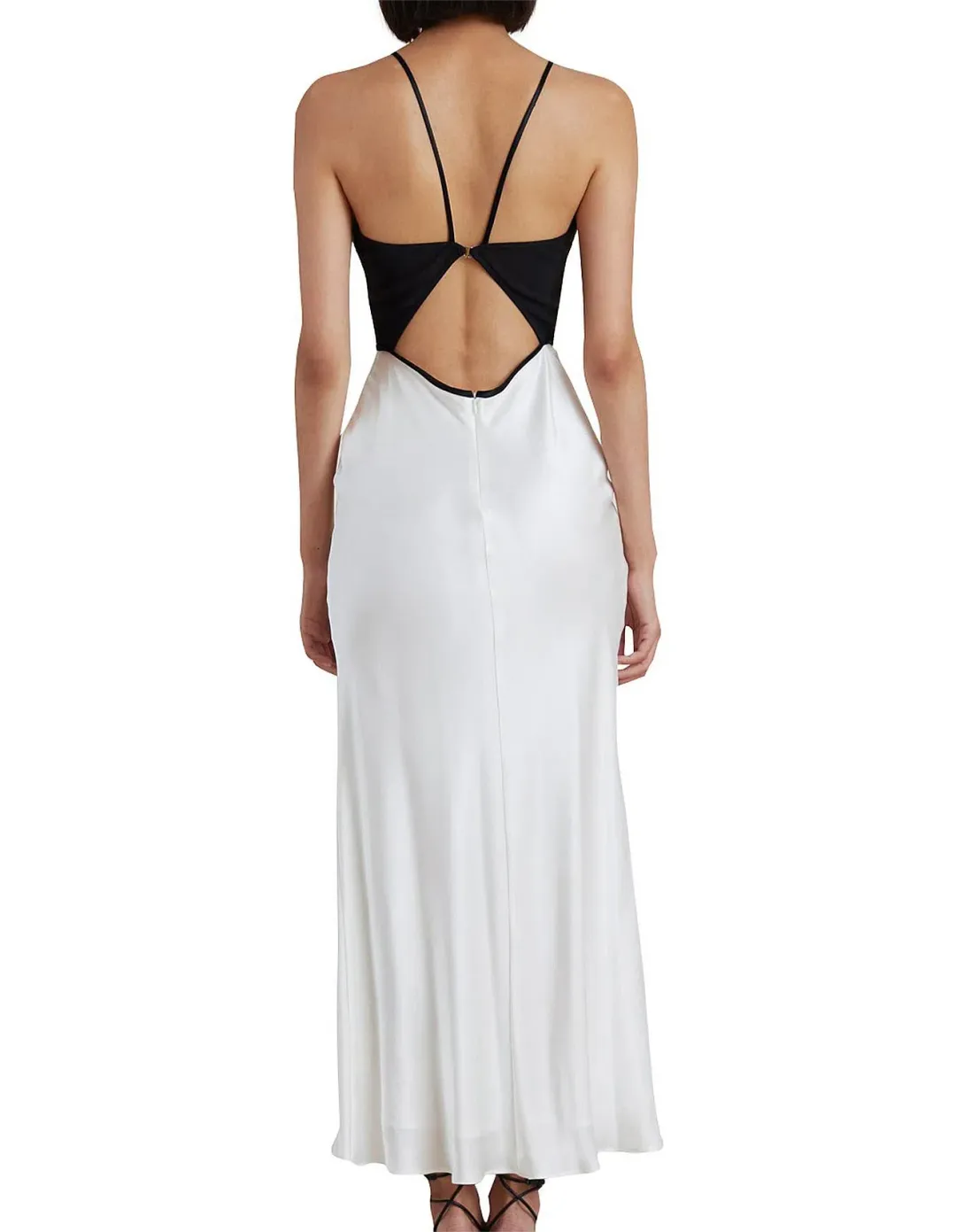 Bec & Bridge Carmen Pleated Bodice With Cut Out Detail Maxi Dress Multi Size 10 for rent on The Volte - main image