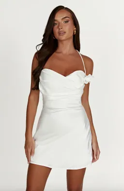 Meshki Otillie Mini Dress White Size 10 for rent on The Volte - image 1
