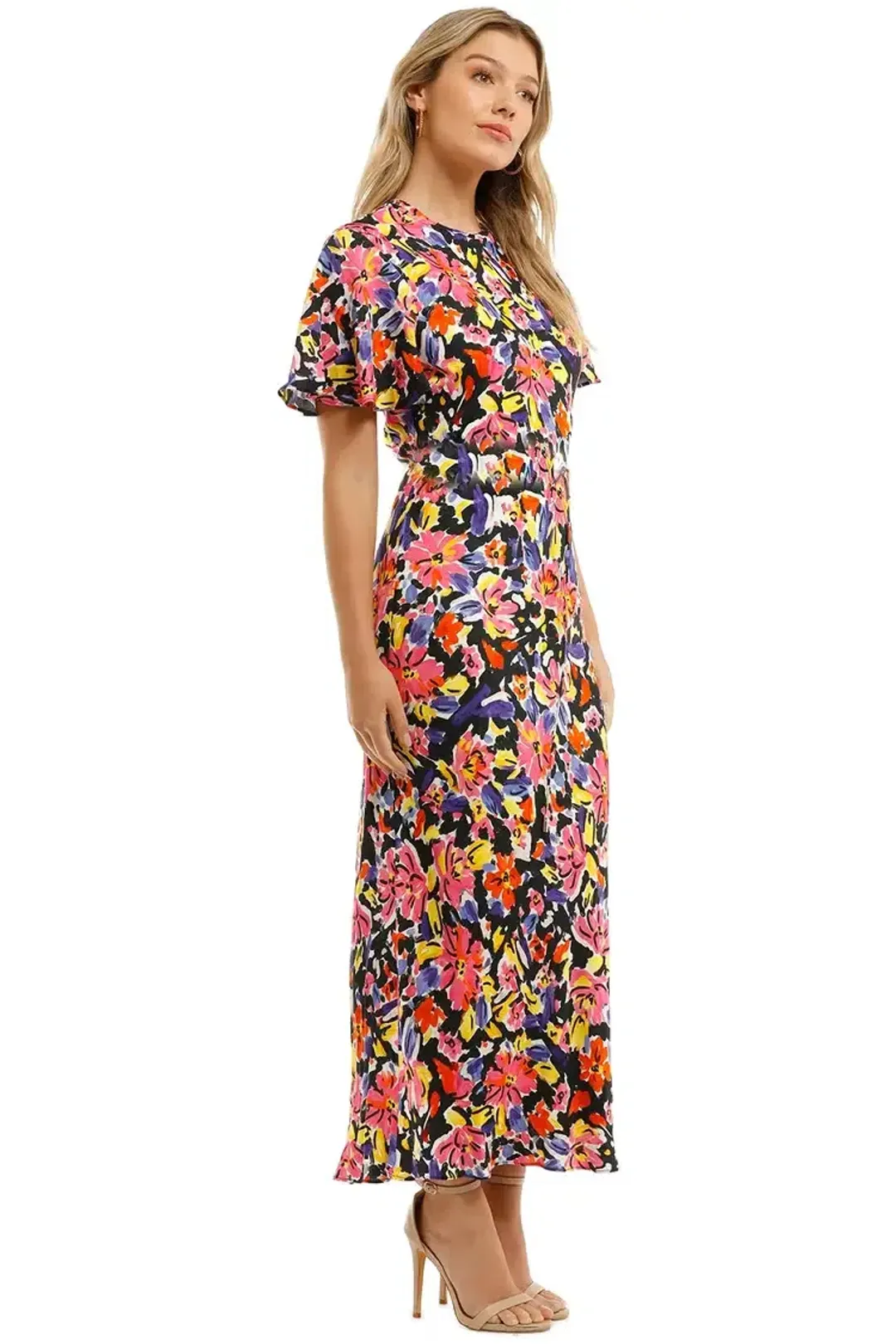 Rebecca Vallance Soho SS Midi Dress Floral Size 12 for rent on The Volte - main image