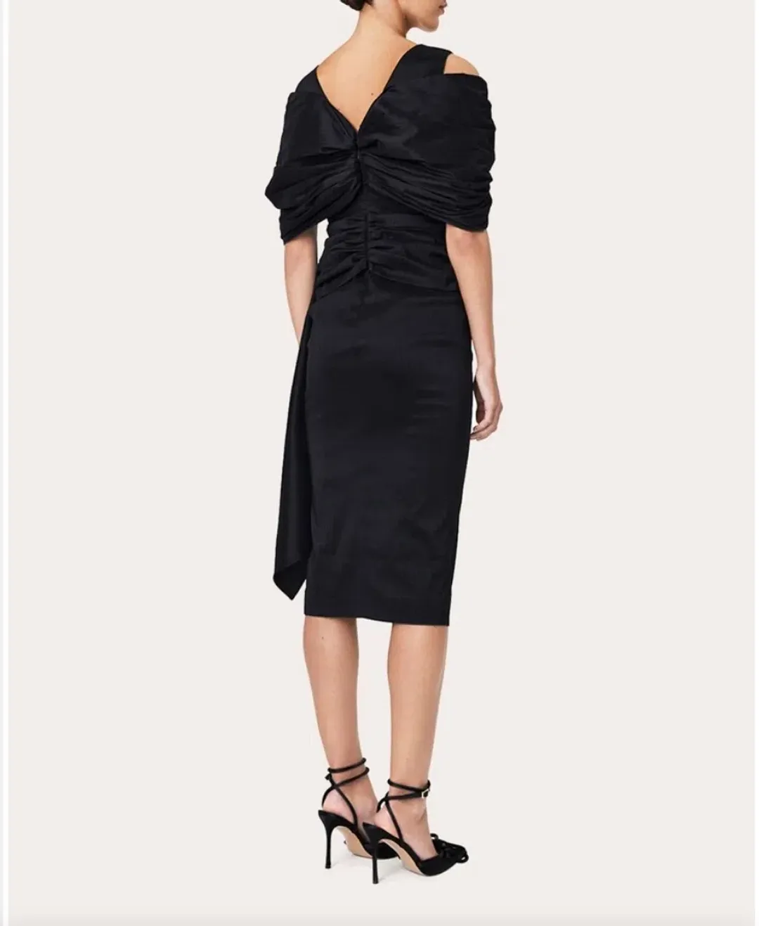 Rachel Gilbert Riccardo Midi Dress Black Size 4 / AU 14 for rent on The Volte - main image