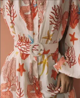 Palm Noosa Noddy Maxi Dress in Coral Print Size 10 for rent on The Volte - image 5