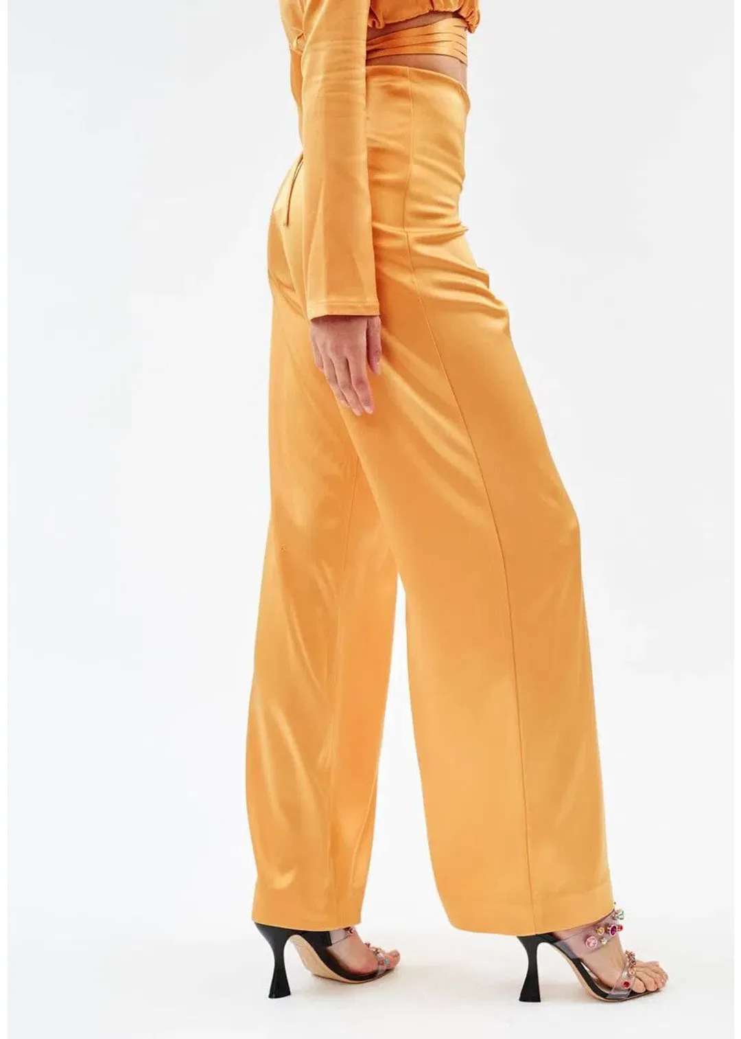 Paris Georgia Marnie Top & Trousers Set Marigold Size L / AU 12 for rent on The Volte - main image