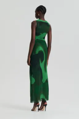 Scanlan Theodore Italian Watercolour Print Dress in Safari Size 8 for rent on The Volte - image 3