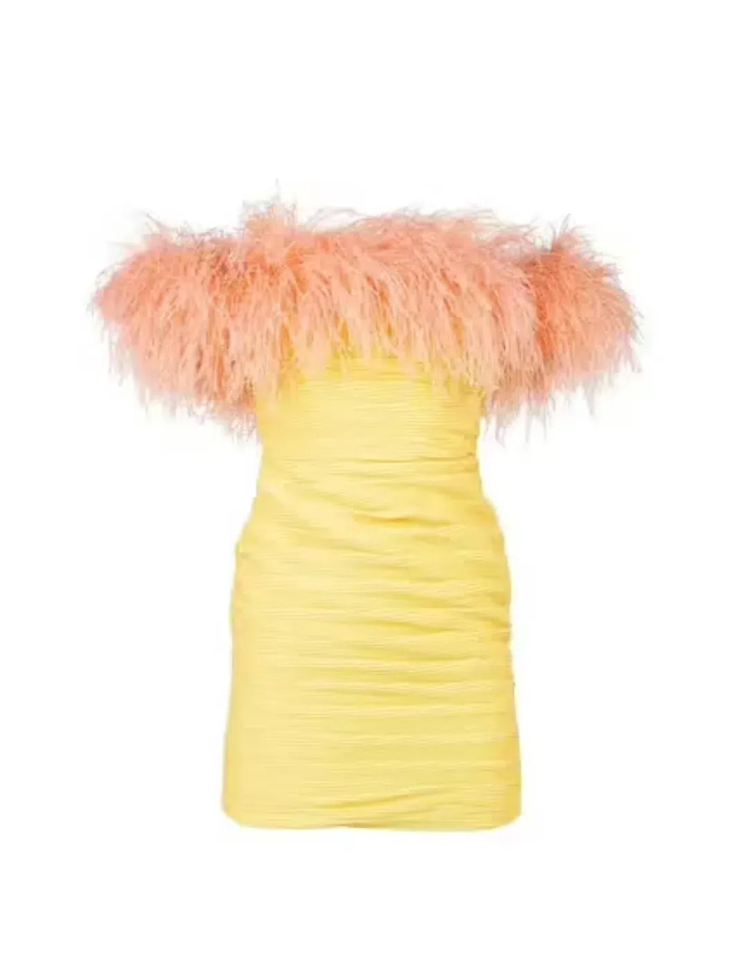 Rachel Gilbert Zion Mini Dress Yellow Size 4/AU14  for rent on The Volte - main image