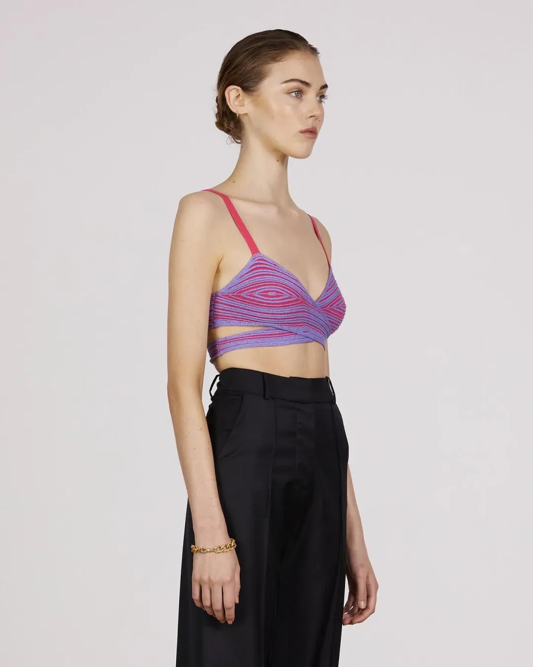 Anna Quan Viki Top Electric pink purple blue size 10 for rent on The Volte - main image