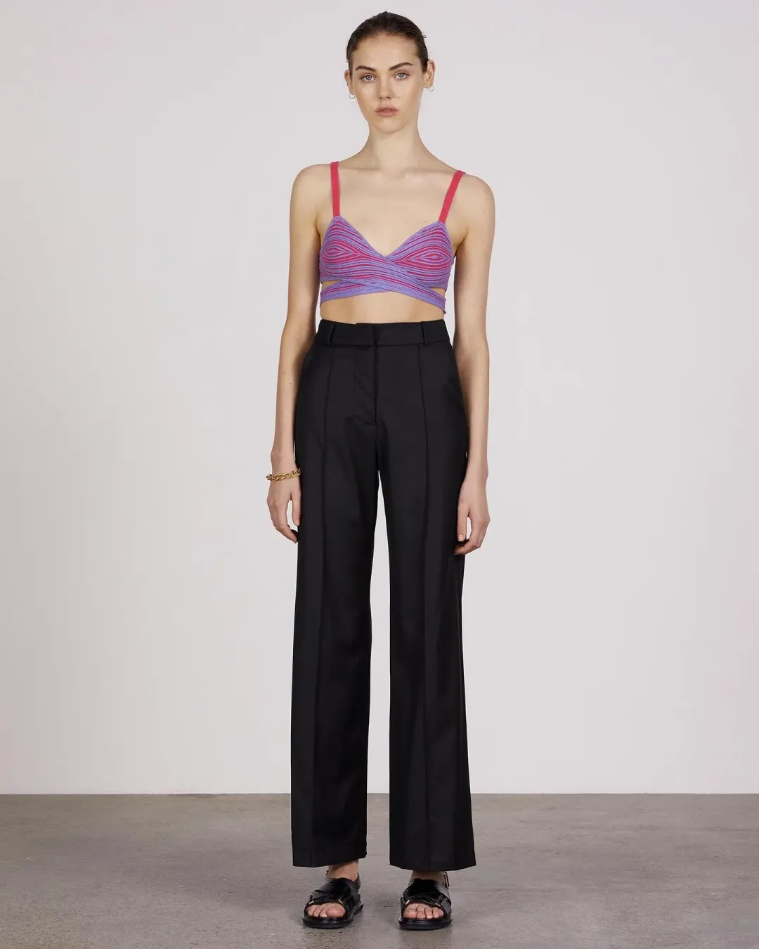 Anna Quan Viki Top Electric pink purple blue size 10 for rent on The Volte - main image