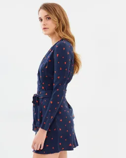 Bec & Bridge Love Spell Mini Dress Navy Red Size 10 for rent on The Volte - image 7