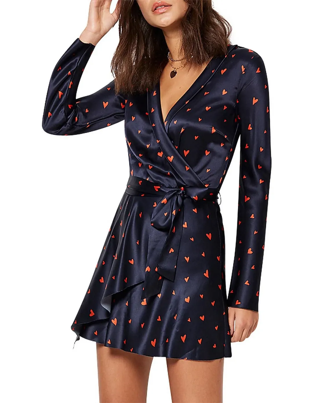 Bec & Bridge Love Spell Mini Dress Navy Red Size 10 for rent on The Volte - main image