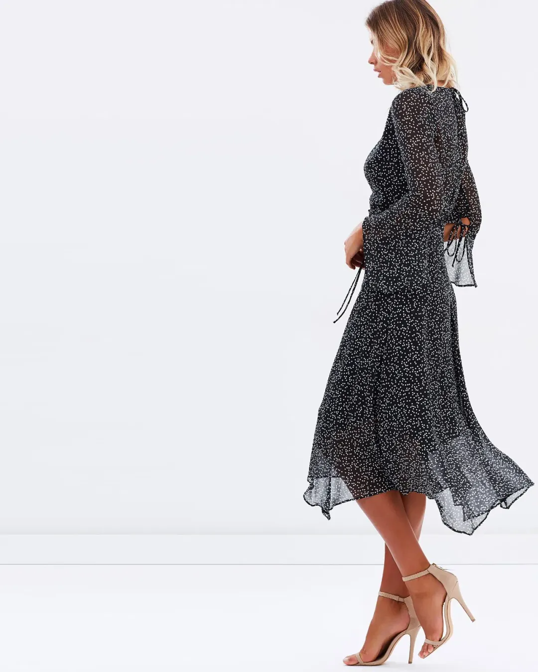 Bec & Bridge Stargazer Midi Dress Black Size 10 for rent on The Volte - main image