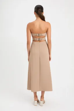 Kookai Alpha Strapless Dress Nude Size 6 for rent on The Volte - image 2