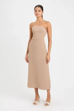 Kookai Alpha Strapless Dress Nude Size 6 for rent on The Volte - image 1
