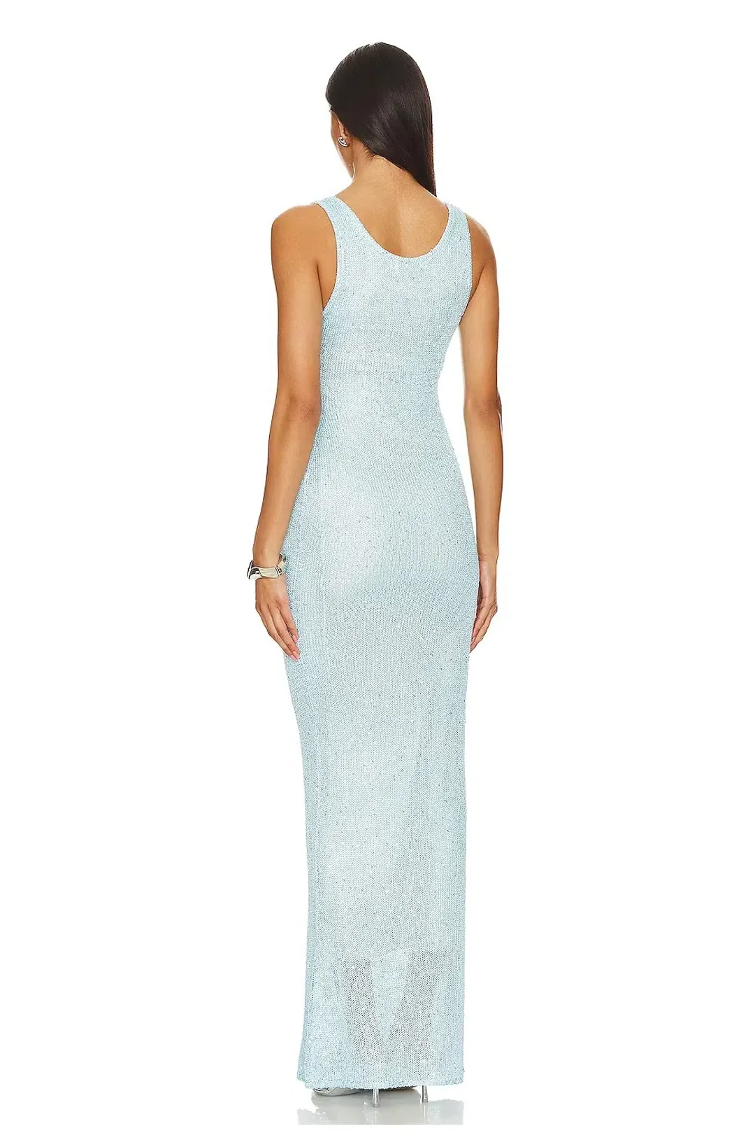 Asta Resort Ana Maxi Dress Blue Sequin Size M / AU 10 for rent on The Volte - main image