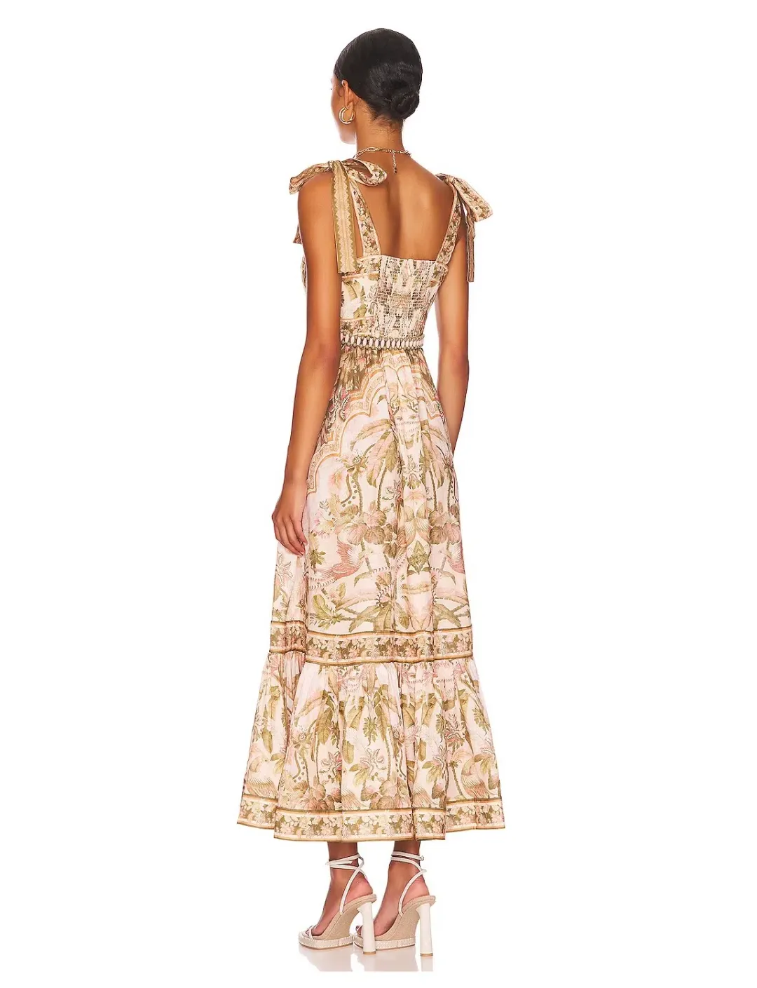 Zimmermann Lyre Bird Picnic Dress Print Size 2 / AU 12 for rent on The Volte - main image