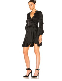 Zimmerman Winsome Flutter Robe Dress Black Size 0 / AU 8 for rent on The Volte - image 2