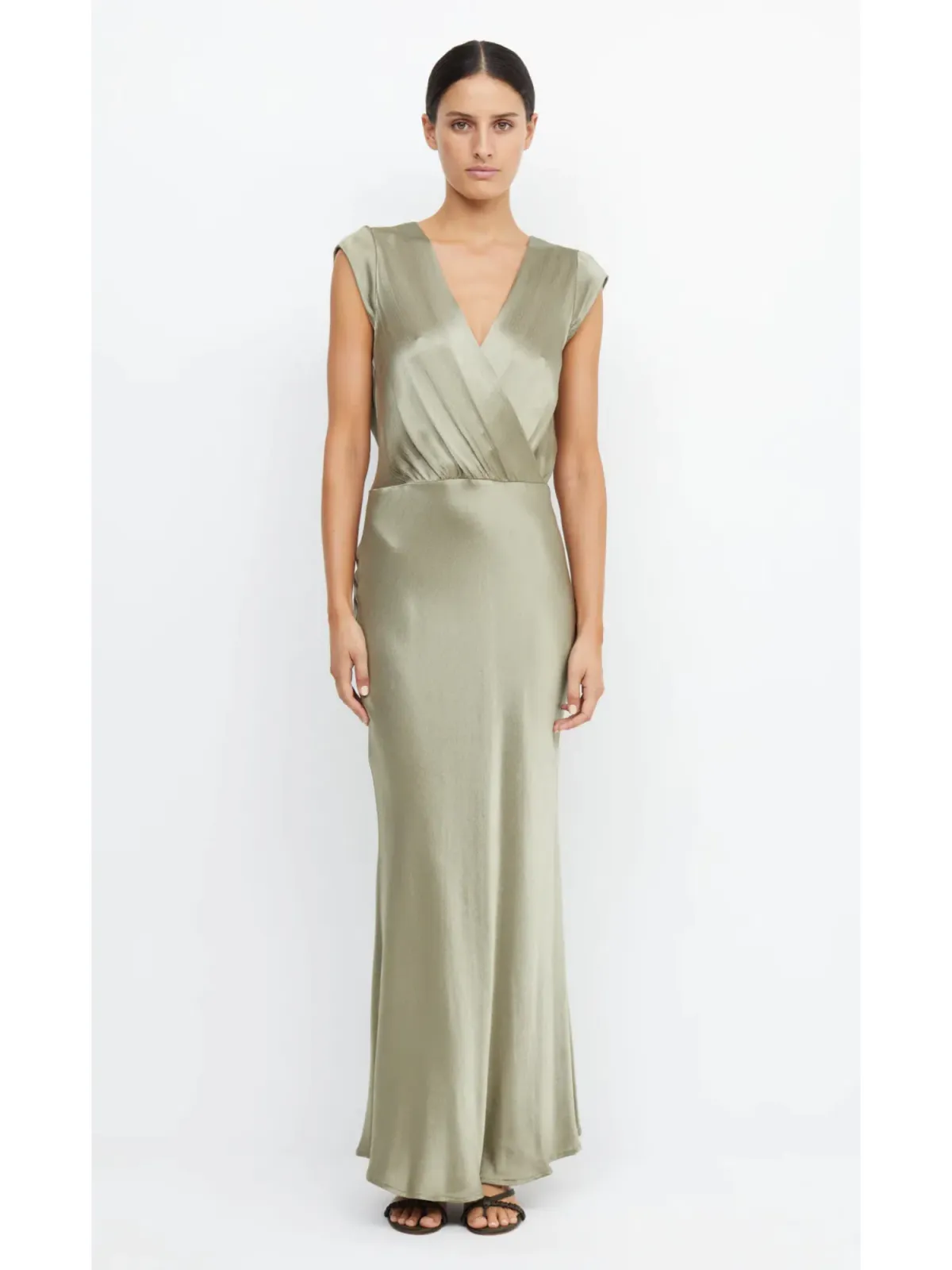 Bec & Bridge Moon Dance Maxi Dress Sage Size AU 16 for rent on The Volte - main image