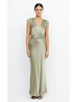 Bec & Bridge Moon Dance Maxi Dress Sage Size AU 16 for rent on The Volte - image 1