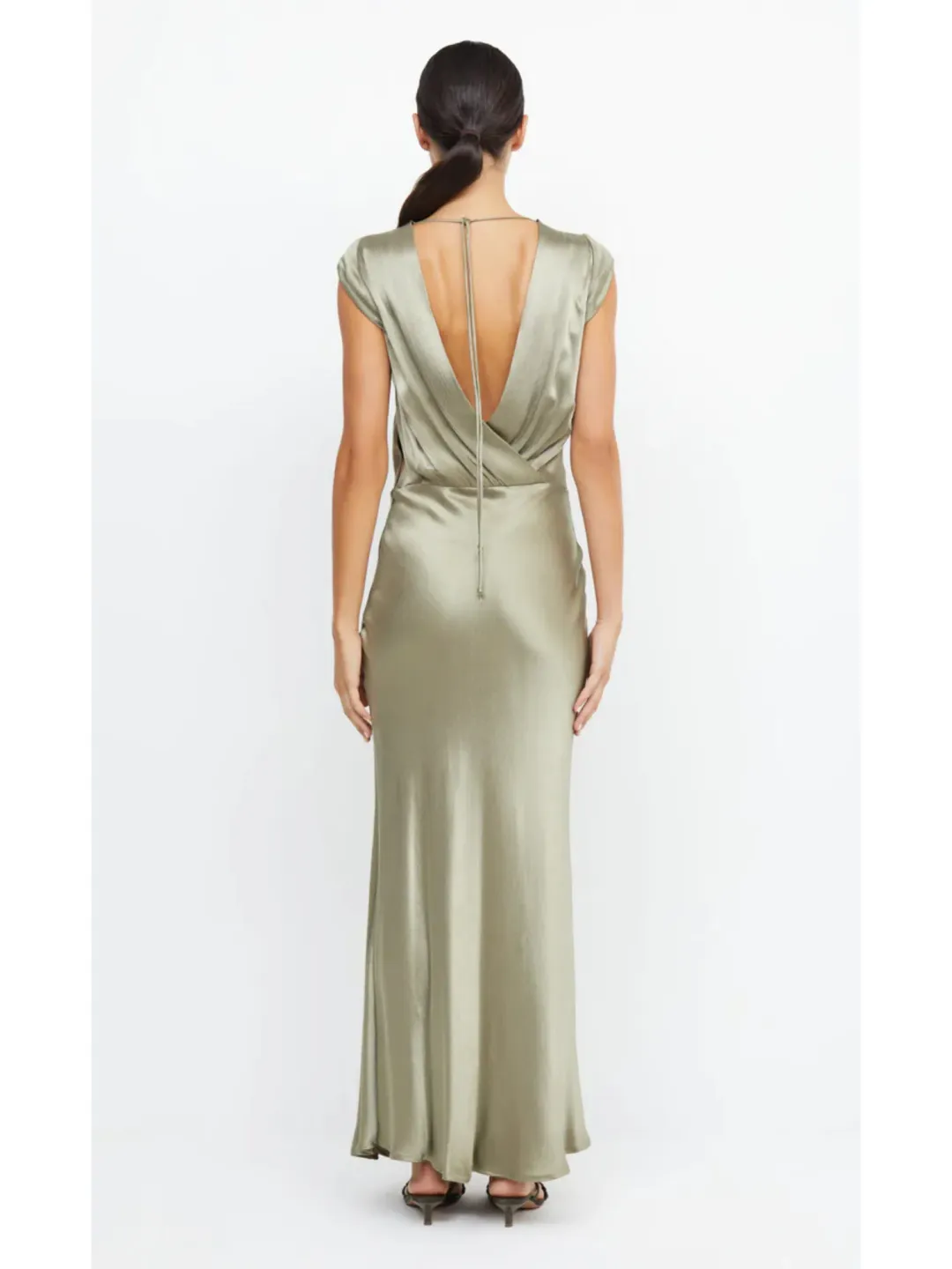 Bec & Bridge Moon Dance Maxi Dress Sage Size AU 16 for rent on The Volte - main image