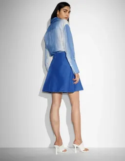 Witchery X Ellery A-line Mini Skirt Ultra Blue Size AU 14 for rent on The Volte - image 5