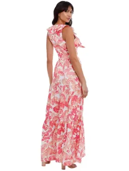 Rebecca Vallance Tropicale Maxi Dress in Pink Size AU 14 for rent on The Volte - image 4