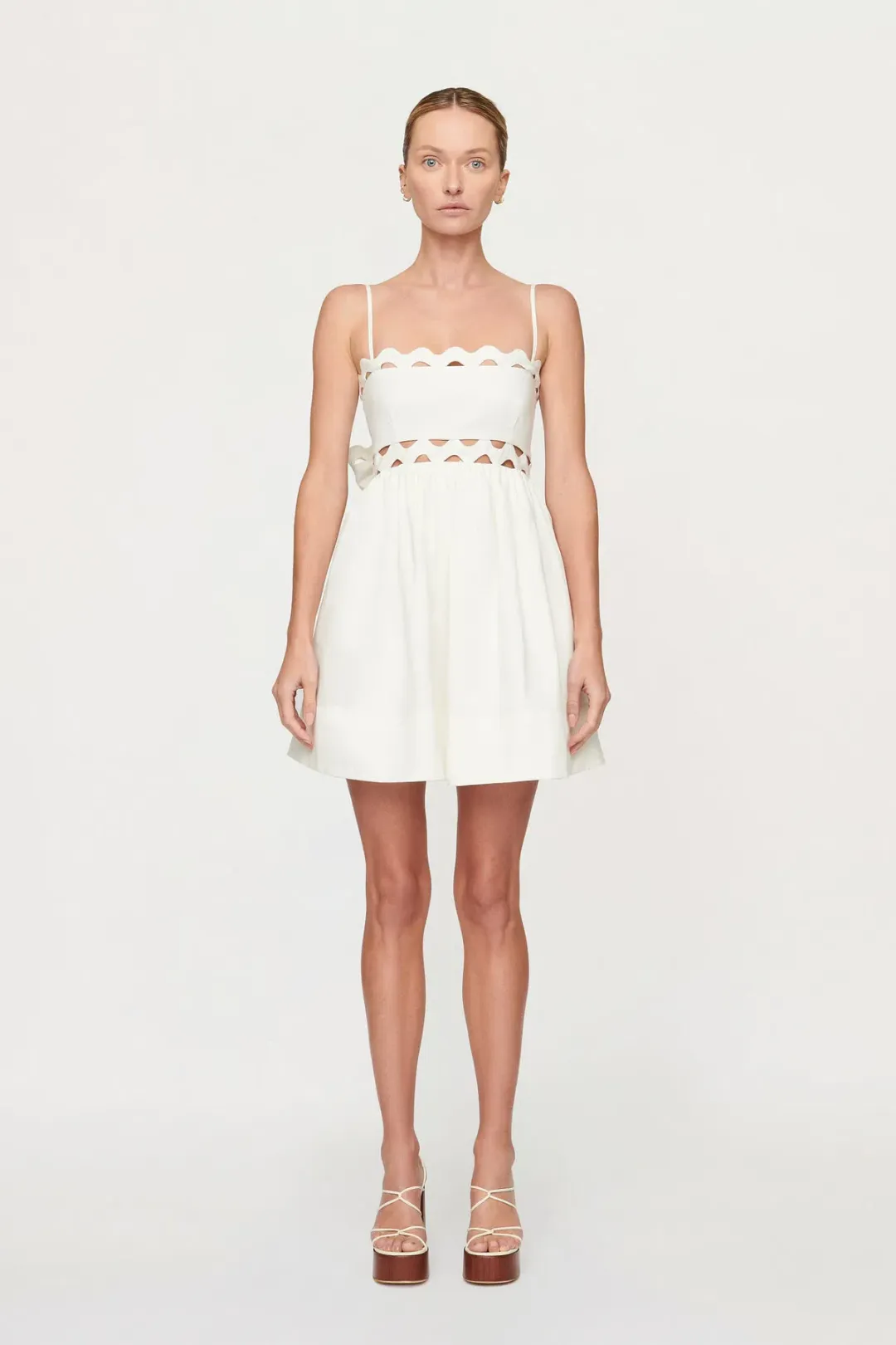 Clea Kalina Mini Dress White Size S / AU 8 for rent on The Volte - main image