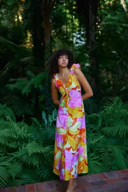 Kinney Paloma Midi Dress Capri Abstract Size S / AU 8 for rent on The Volte - image 1