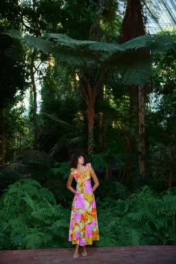 Kinney Paloma Midi Dress Capri Abstract Size S / AU 8 for rent on The Volte - image 6