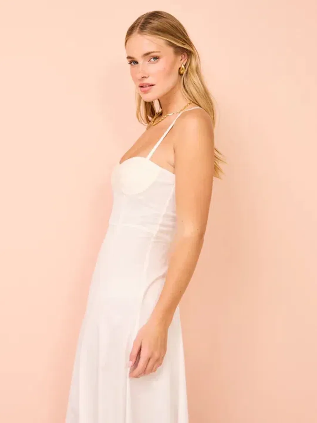 Auteur Studio Sloane Maxi Dress White Size 8 for rent on The Volte - main image