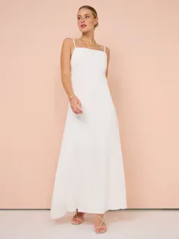 Sovere Georgia Maxi Dress White Size 8 for rent on The Volte - image 8