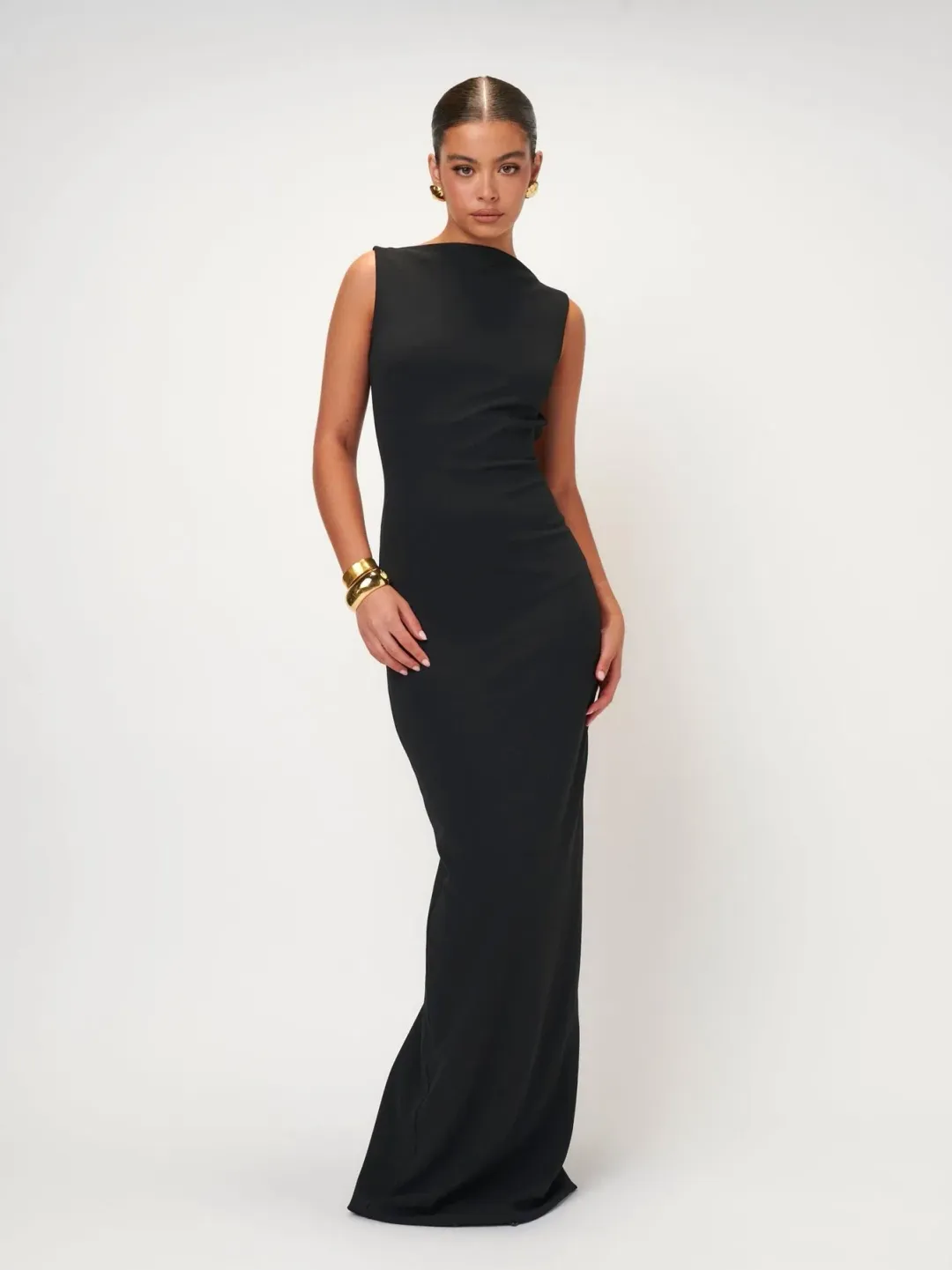 Effie Kats Verona Gown Black Size S / AU 8 for rent on The Volte - main image