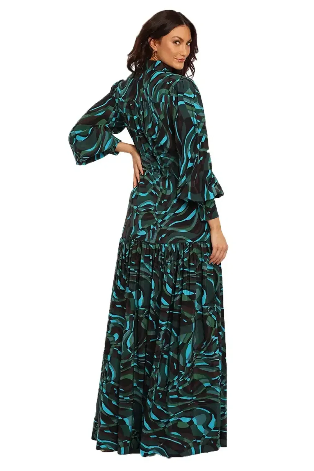 Rebecca Vallance La Bamba Maxi Dress Print Size 14 for rent on The Volte - main image