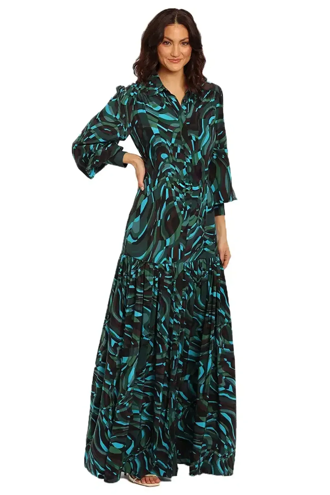 Rebecca Vallance La Bamba Maxi Dress Print Size 14 for rent on The Volte - main image