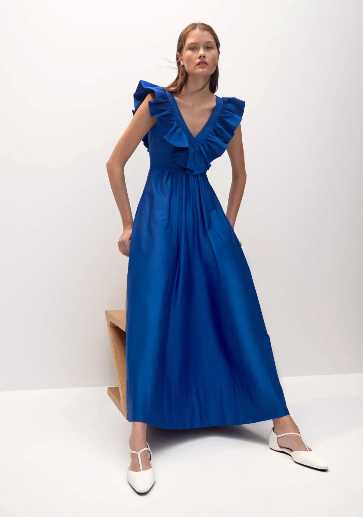 Morrison Zeta Maxi Dress Cobalt Blue Size 4/AU 14 for rent on The Volte - main image