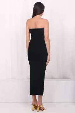 Christopher Esber U Neckline Orbit Dress Black Size S/AU 8 for rent on The Volte - image 3