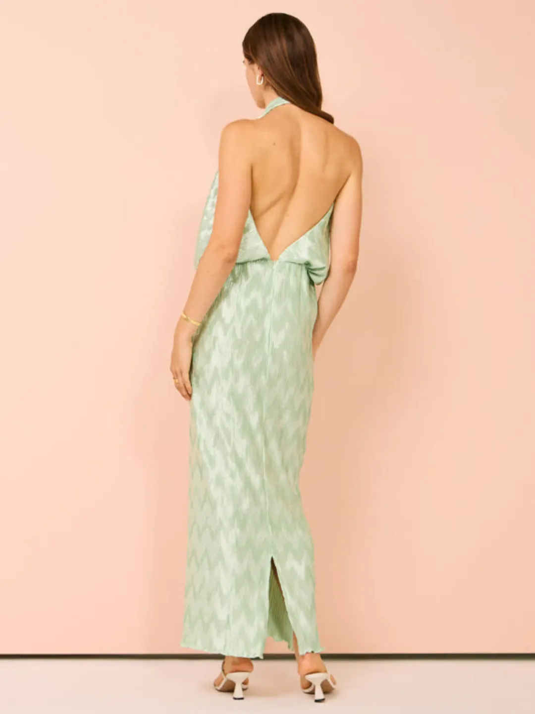 Lidee Riviera Sleeveless Gown Seamfoam Size AU 10 for rent on The Volte - main image