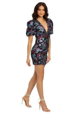 Rebecca Vallance Leila Puff Sleeve Dress Multi Size 12 for rent on The Volte - image 2
